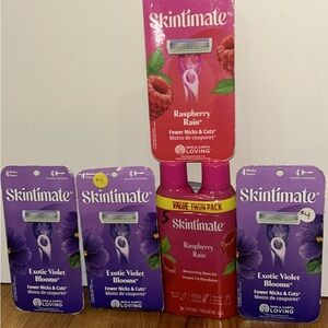 Skintimate Raspberry Rain and Exotic Violet Blooms Shaving Gel Set